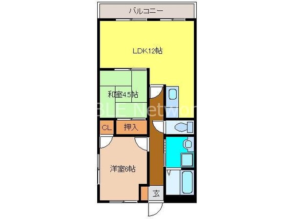 ハイマート鳥栖の物件間取画像